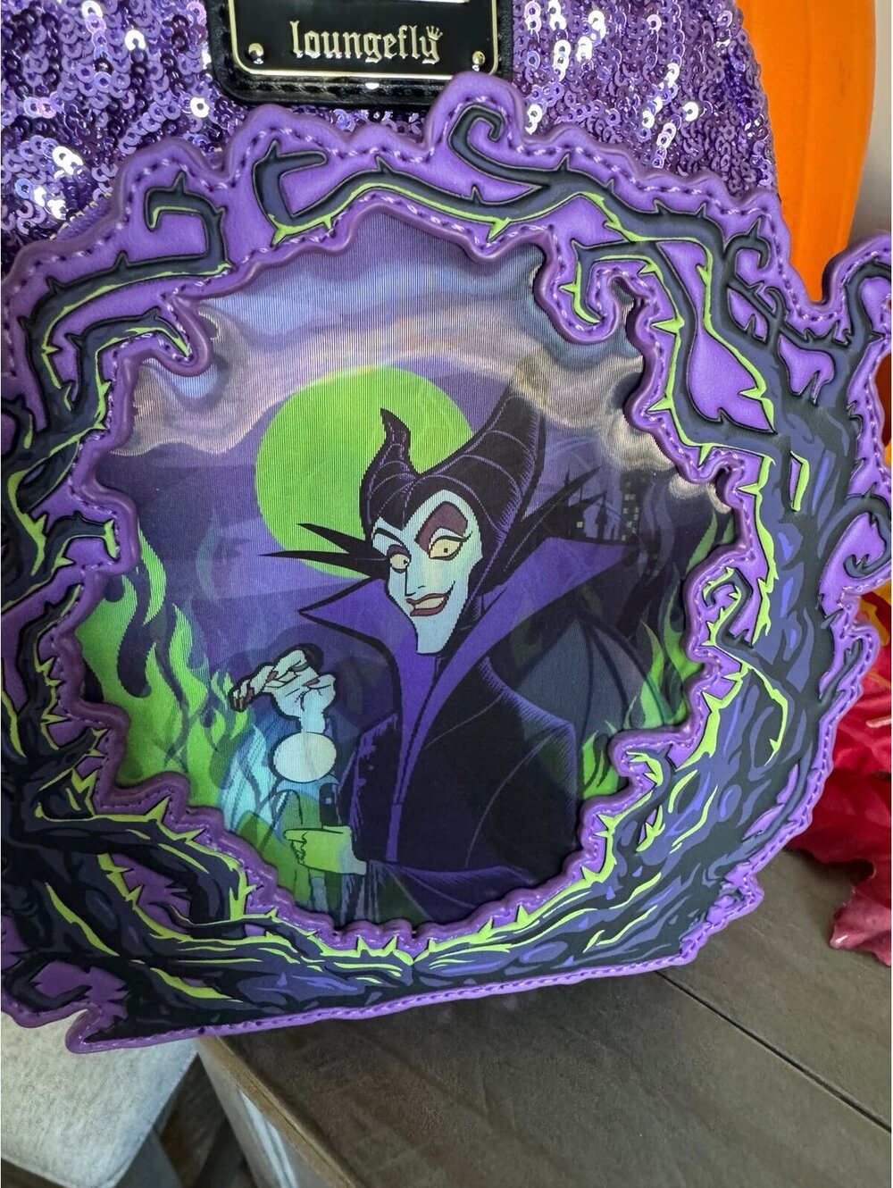 Loungefly Disney Sleeping Beauty Maleficent Lenticular Mini Backpack UK Exc. - Picture 2 of 9